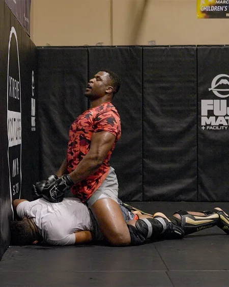 Francis Ngannou Wrestling and Grappling training image