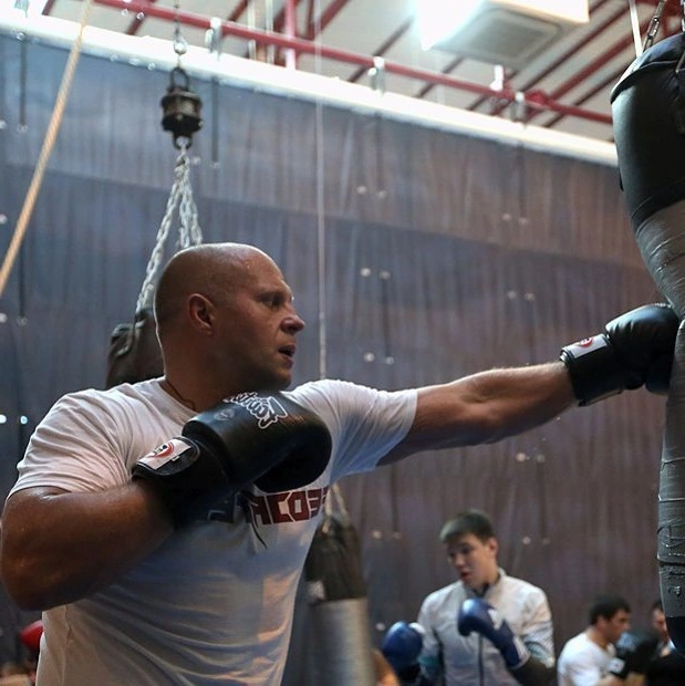 Fedor Emelianenko with boxing Glove