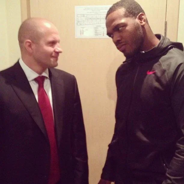 Jon Jones and Fedor face to face picture